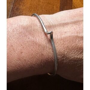 VTG‎ Mexico Sterling Silver Wave Cuff Bracelet 925 MS-11 Modernist Wishbone JMP